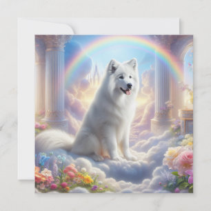 White Dog an der Rainbow Bridge im Paradies der Ku
