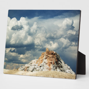 White Dome Plaque Fotoplatte