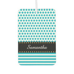 White Dots Grid & Narrow Stripes + Ihre Ideen Autolufterfrischer