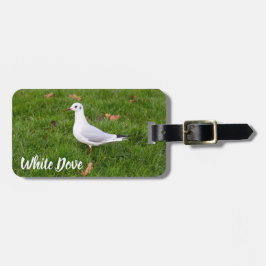 White Dove für Vögel und Taube Liebesgeschenk Gepäckanhänger