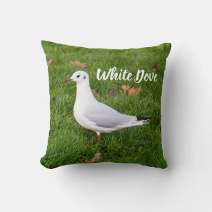 White Dove für Vögel und Taube Liebesgeschenk Kissen