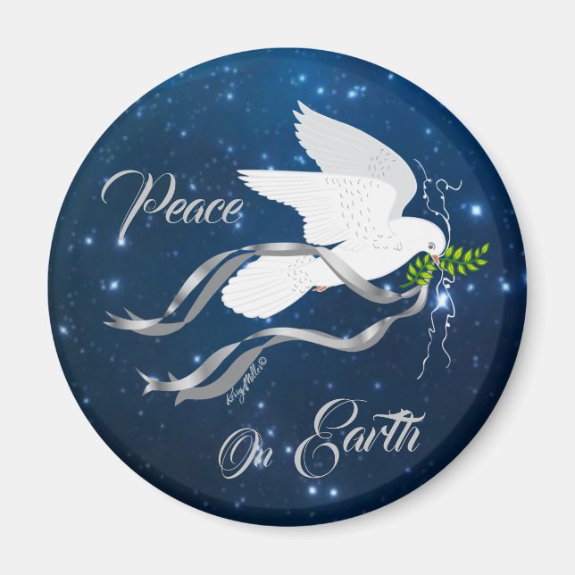 White Dove Magnet (Vorne)
