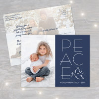 White Dove Modern Unique Peace 2 Foto Navy Blue