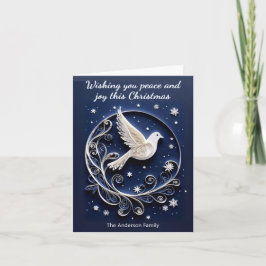 White Dove of Peace Imitats Papercraft Weihnachten