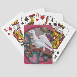 White Dove on Pink - Martha's Vineyard Spielkarten