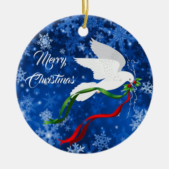 White Dove Ornament (Vorne)