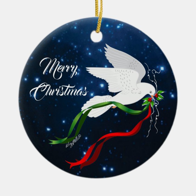 White Dove Ornament (Vorne)