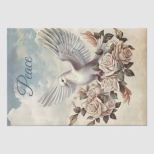 White Dove Peace-Rose Seidenpapier