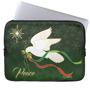 White Dove Spreading Peace Laptopschutzhülle