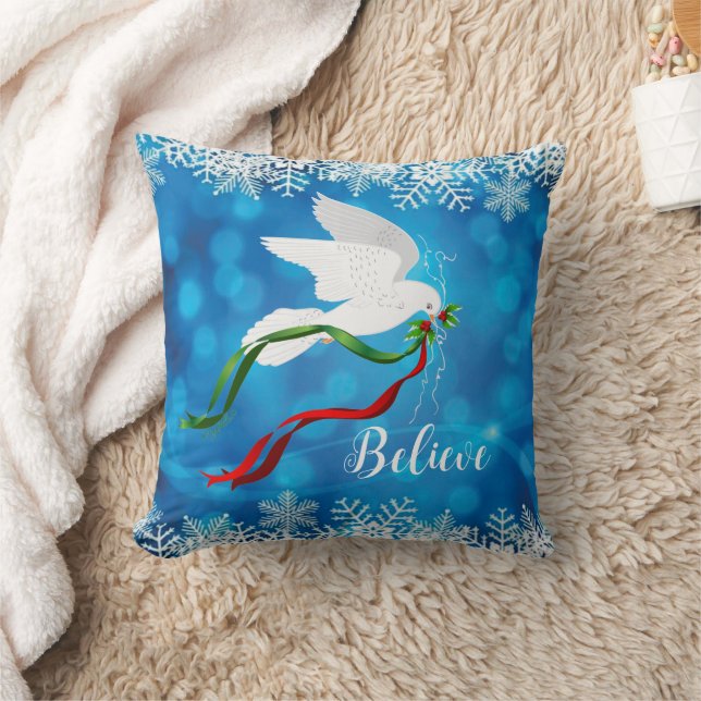 White Dove Throw Kissen (Decke)