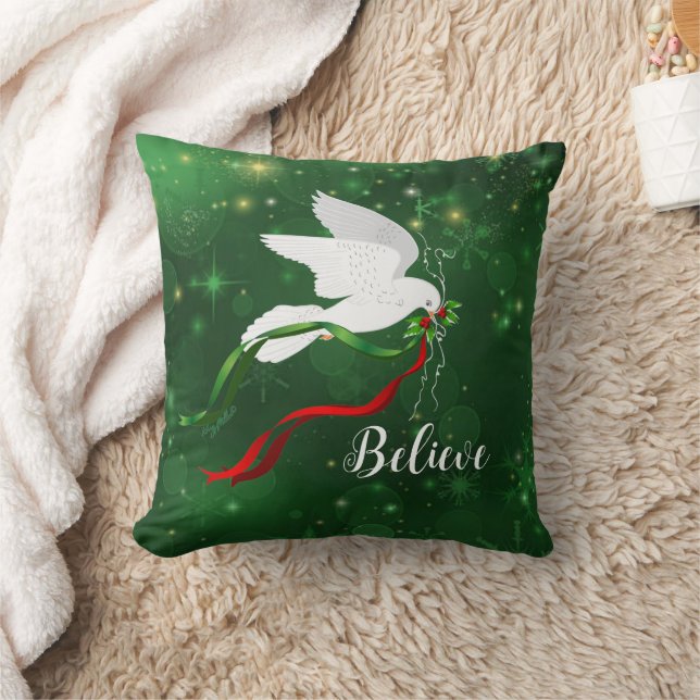 White Dove Throw Kissen (Decke)