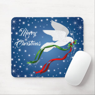 White Dove Weihnachtsmäuse Pad Mousepad