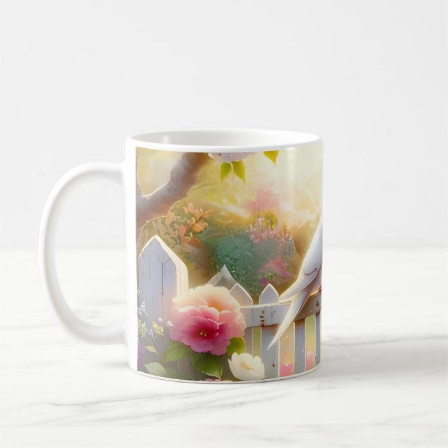 White Doves Cottage Garden Kaffeetasse (Links)