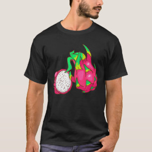 White Dragon Fruit Pitaya Pitahaya Food Vegan Vege T-Shirt