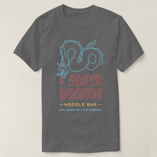 White Dragon Noodle Bar Vintag T-Shirt (Design vorne)