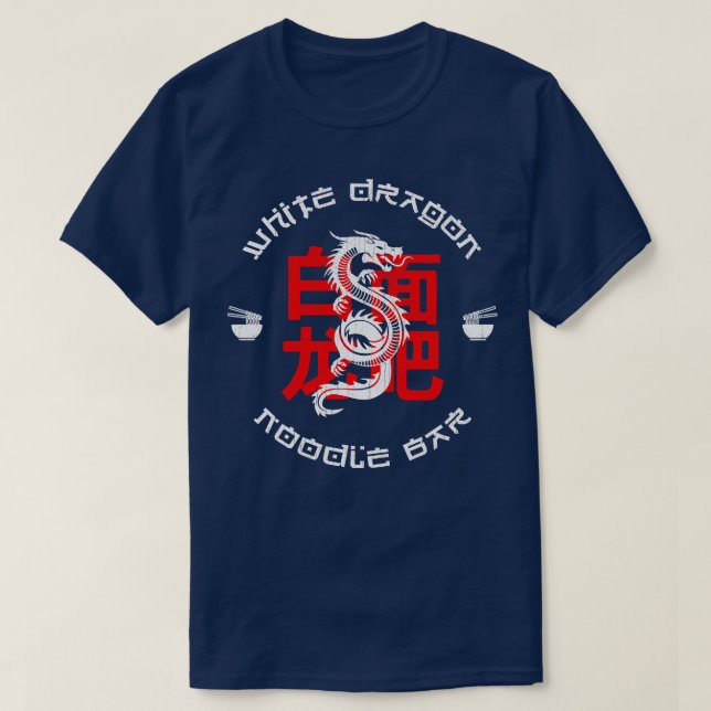 White Dragon Noodles Bar T-Shirt (Design vorne)