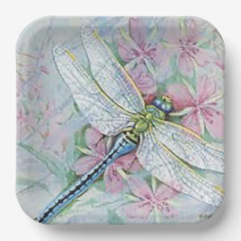 "White Dragonfly" Pappteller