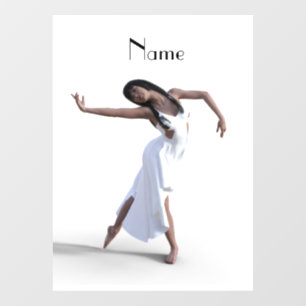 White Dress Dancer Thunder_Cove Fensteraufkleber