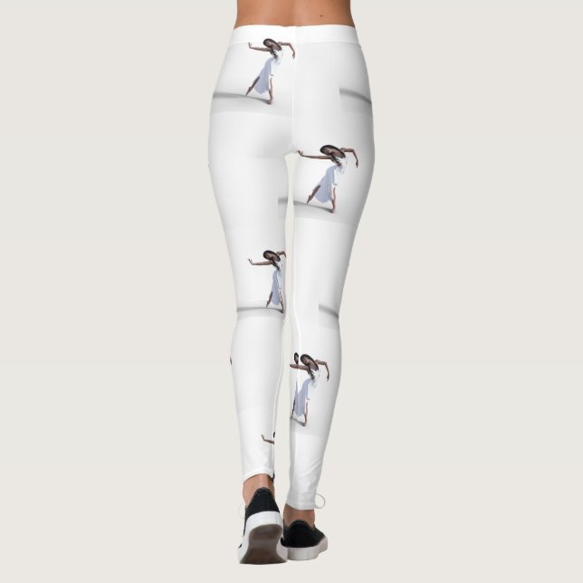 White Dress Dancer Thunder_Cove  Leggings (Rückseite)