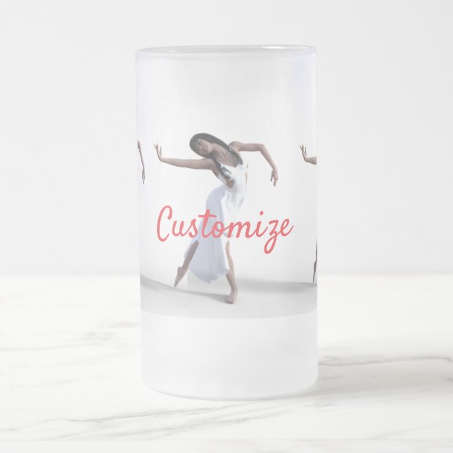 White Dress Dancer Thunder_Cove Mattglas Bierglas (Mittel)