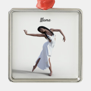 White Dress Dancer Thunder_Cove Ornament Aus Metall