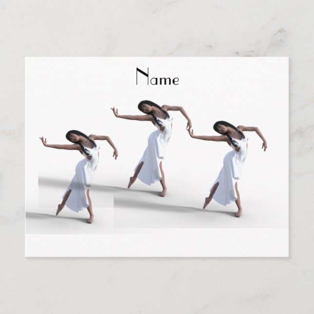 White Dress Dancer Thunder_Cove Postkarte (Vorderseite)