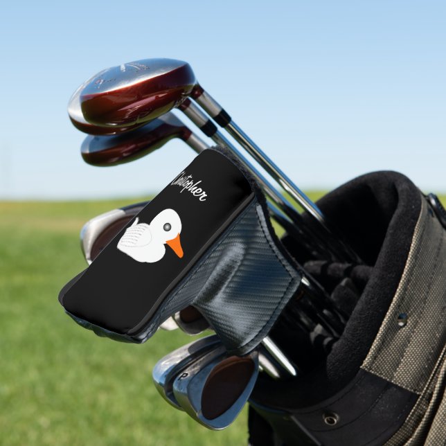 White Duck Design Golf Headcover (In Situ)