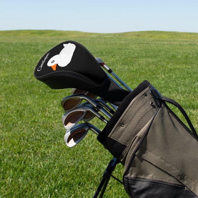White Duck Design Golf Headcover (In SItu)