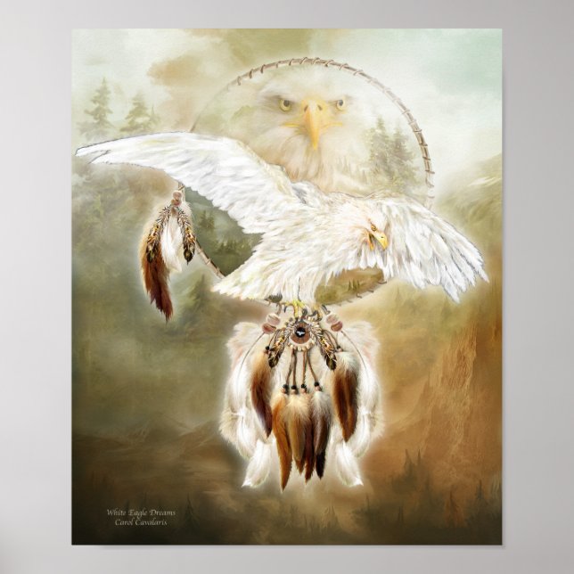 White Eagle Dreams Art Poster/Print Poster (Vorne)