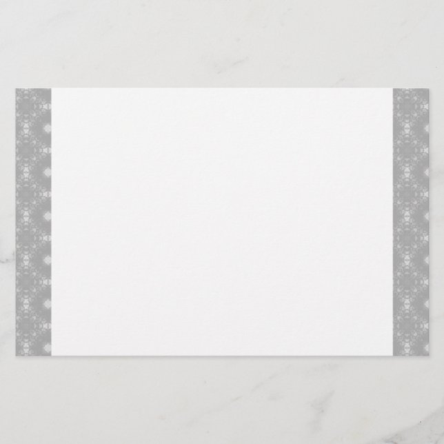 White Edged Signature Pattern Briefpapier (Vorderseite)