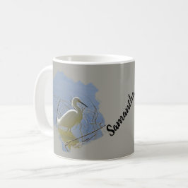 White Egret Foto Elegant Bird Calm Water Nature Kaffeetasse