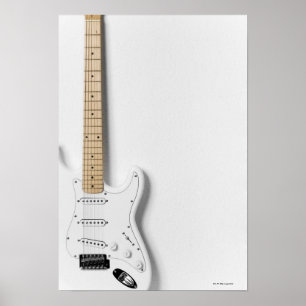 White Electric Gitarre 3 Poster