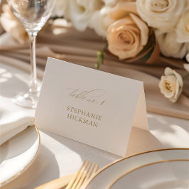 White Elegante Delicate Wedding Guest Platzkarte Tischnummer