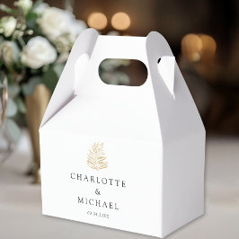 White Elegante Pflanze Trending Weddings Geschenkschachtel