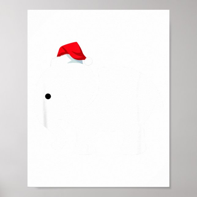 White Elephan, Christmas Party Gift  Poster (Vorne)