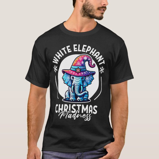 White Elephant Christmas Witch T-Shirt (Vorderseite)