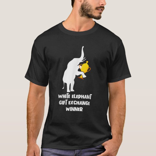 White Elephant Gift Exchange Gewinner Weihnachtsfe T-Shirt (Vorderseite)