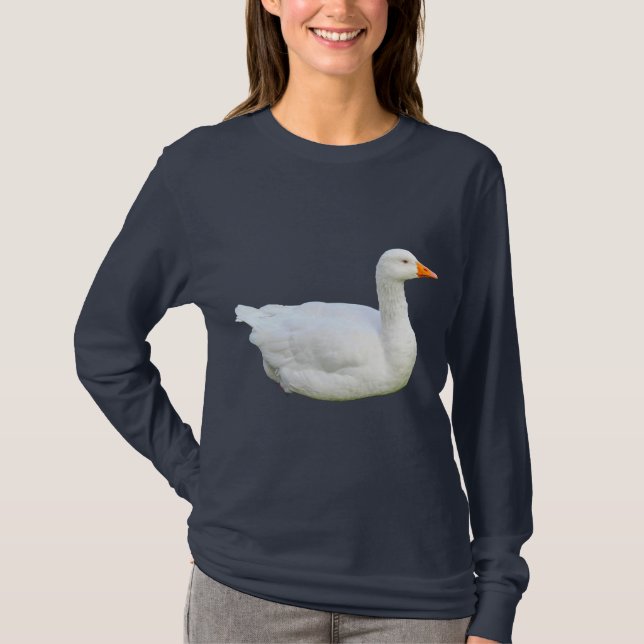 White Emden Goose T - Shirt (Vorderseite)