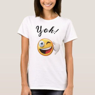 White Emoji T - Shirt, Yoh! T-Shirt