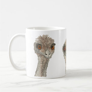 White Emu Bird Cup Tasse