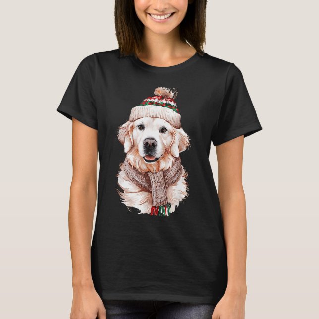 White English Cream Golden Retriever Mom Dog Puppy T-Shirt (Vorderseite)