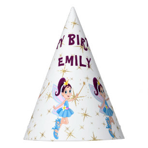 White Fairy Princess Birthday Party Hat Partyhütchen