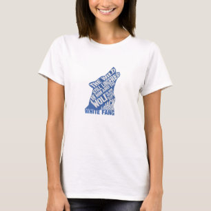 White Fang von Jack London Blue Book Quote T-Shirt