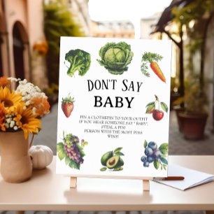 White Farm Baby Dusche Spay Baby Game Poster