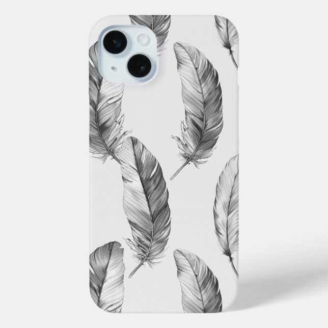 White Feathers Case-Mate iPhone Hülle (Rückseite)