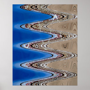 White Fence Wavy Abstrakt, 2018   SVP-Bilder Poster