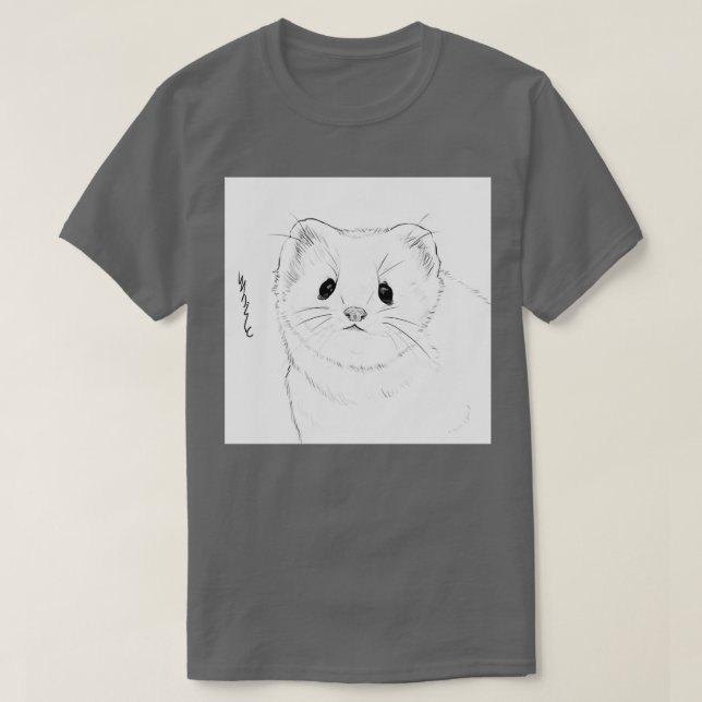 White Ferret T-Shirt (Design vorne)