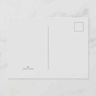 White #FFFF, Aqua Haze Ankündigungspostkarte