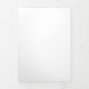 White #FFFF, Aqua Haze Dreifach Gefaltete Urlaubskarte