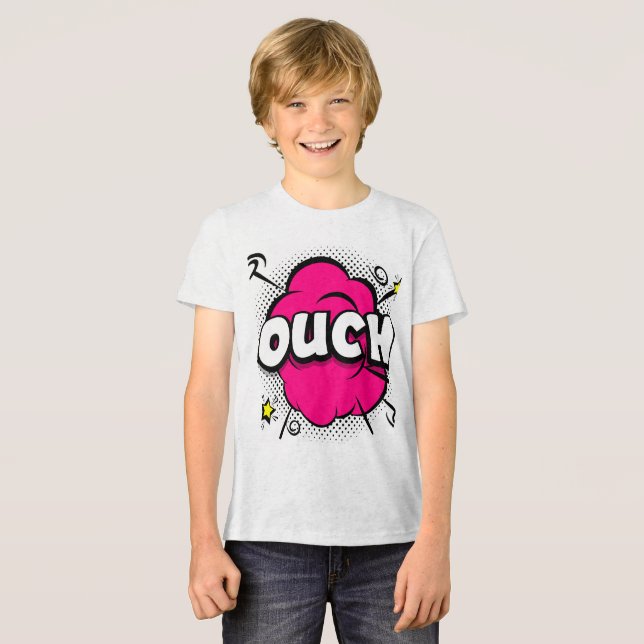 White Fleck Bella + Leinwand Jugend Tri-Blend Shirt (Vorderseite voll)
